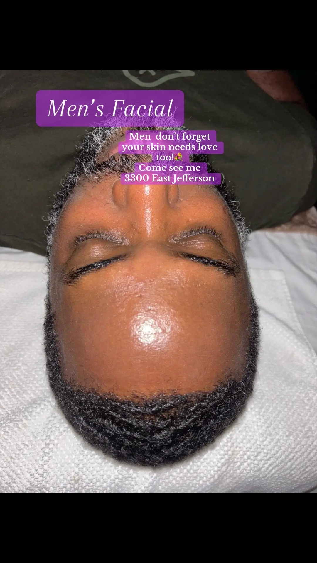 Taking care of your skin isn’t just self-care, It’s health care.  Men’s skin can be oily, sensitive, or show early signs of aging, just like anyone else. A proper facial helps cleanse, hydrate,and protect the skin, keeping it healthy and refreshed. Gentlemen, don’t underestimate the power of a good skincare routine You deserve it too! 💆‍♂️ #menskincare #skincare #esthetician #detroitesthetician #menskin #facial #glow