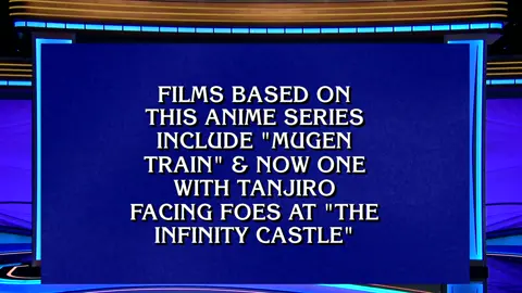 What is ________? 👹 Did you catch this answer on @jeopardy last Friday? #demonslayer #jeopardy