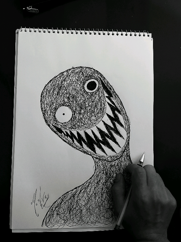 Drawing is the only thing that gets me out of what I'm in. #drawing #scary #imaginary #fypシ #fyppppppppppppppppppppppp 