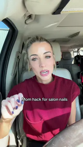 If I could tell you one thing finding a quality press on that actually stays on has saved me so much time and so much money, I recommend these to everyone!! Comment NAILS  #pressonnails #easynails #over40mom #momhack #athomenails 