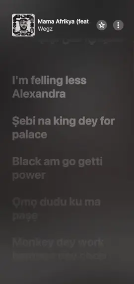 Mama Afrikya @Wegz  #afrobeats #seyivibez #lyricsvideo #nsnv #viral 