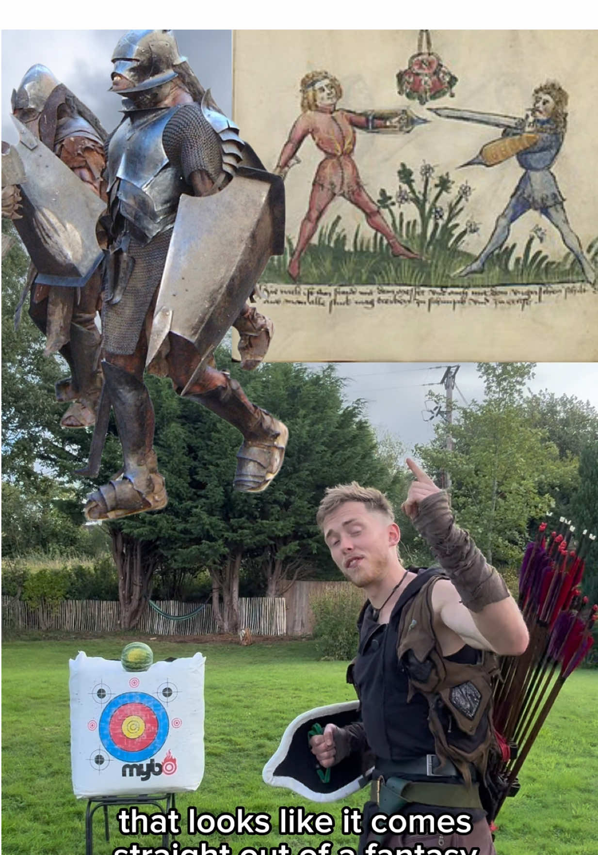 I take it all back, shields are cool! #fantasy #combat #shield #archery #nerd 