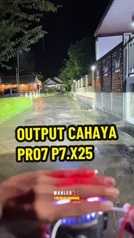 Output cahaya biled pro7 p7x25 2,5 inch biled projector lens #biledpro7 #pro7x25 #biledprojector 
