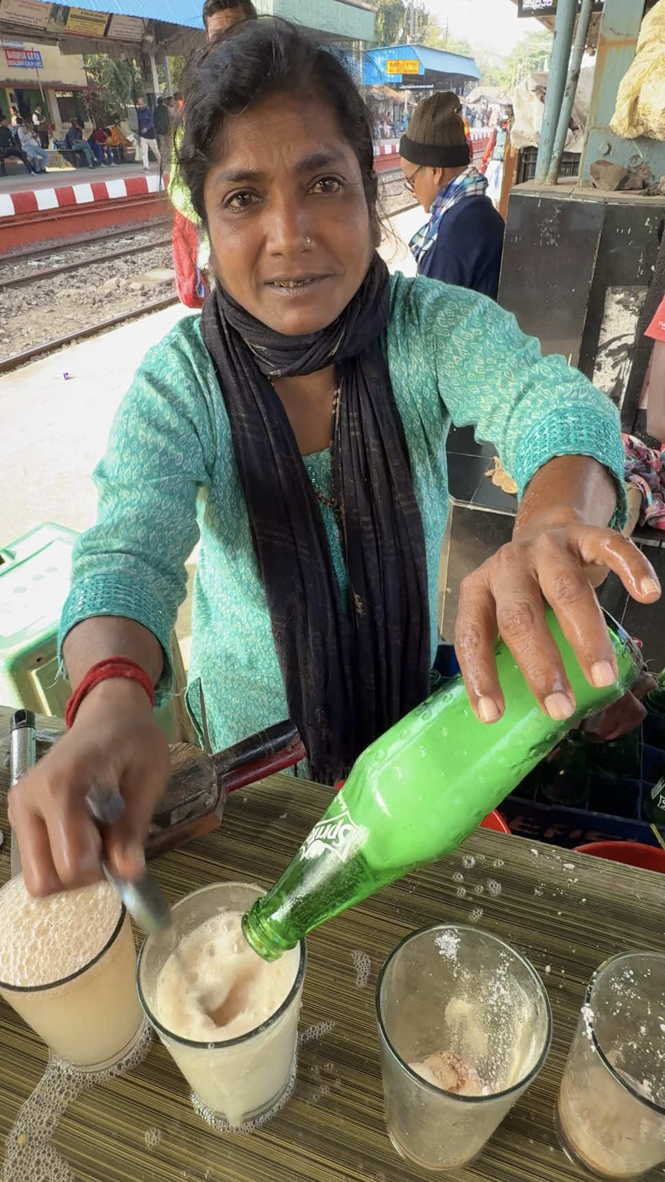 Indian Lady Sells Fresh Nuclear Soda 🪭Information  Nuclear Soda 🔭 Location  Baruipur, India  💸 Price  15 Rupee /$ 0.17 USD