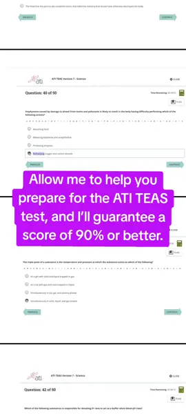 Why prepare alone? With my help, you’ll have access to expert strategies and resources designed to guarantee you score 90% or better on your ATI TEAS.#TEAS#NursingSchool #FutureNurse #TEASPrep #TEASPractice 