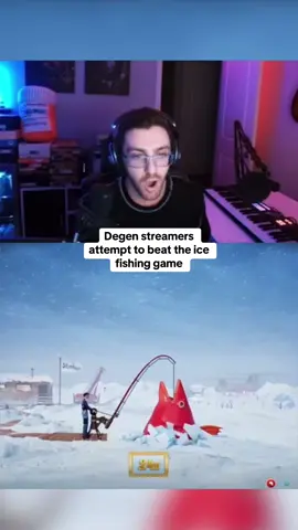 Degen streamers attempt to beat the ice fishing game #kickstreaming 