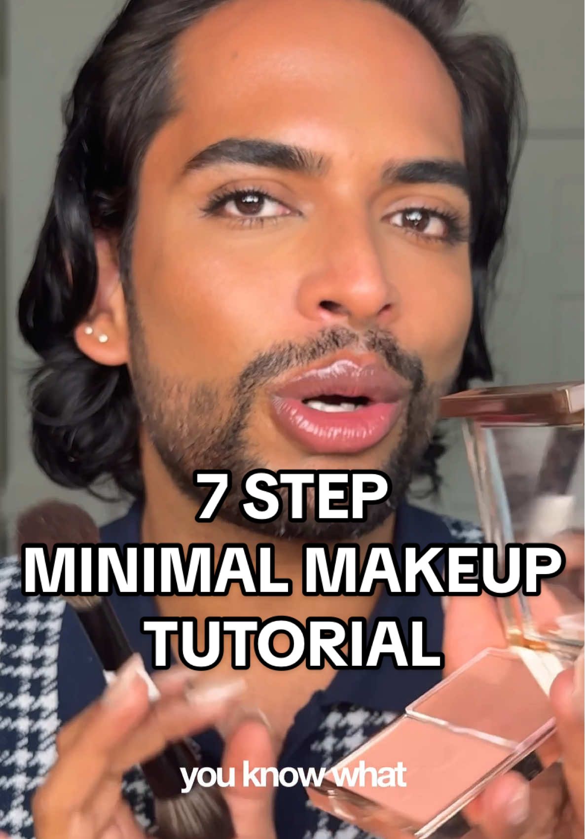 The Stress of Minimal Makeup: A 7-Step Routine 👍🏽  @Benefit Cosmetics 24H brow gel  @velourbeauty Under Lashes  @Maybelline NY Lash Sensation  @Rare Beauty Soft Pinch Liquid Contour  @Estée Lauder Double Wear Stay in Place 5.5N  @makeupbymario Soft Blur Powder  @e.l.f. Cosmetics Lip Liner  @RoC Skincare Lip Voluminizer  #minimalmakeup #makeuptutorial #easymakeup 