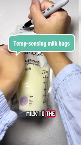Momcozy Temperature-sensing Milk Storage Bags.  It changes colors: -purple means cold -blue means optimum temp  -white means too hot Love this technology and easy to use. I have used this bags for all three children. It made it easy for me to warm frozen breast milk. #MomsofTikTok #momlife #breastfeeding #breastmilk #momssupportingmoms 