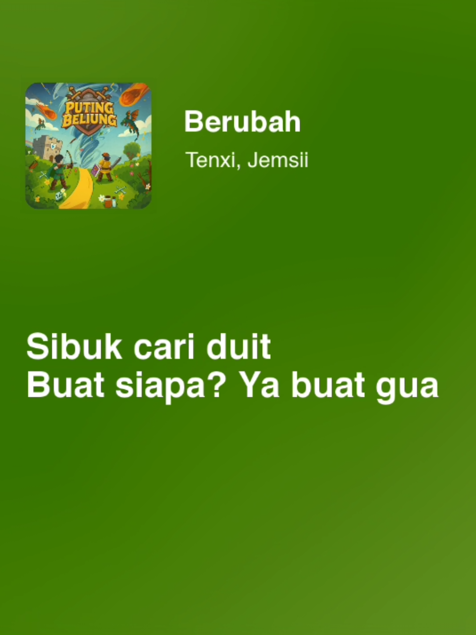 buat lagu songong banget anjoy #berubah #tenxi #jemsii #hipdut #liriklagu 