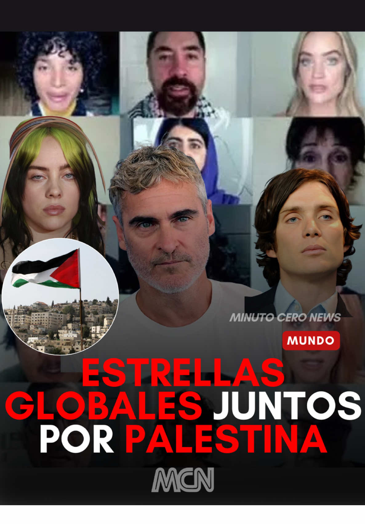 🚨 Together for Palestine: Billie Eilish, Cillian Murphy y otras grandes figuras de cine y música acaban de sumarse a un llamado global para un cese del fuego y ayuda humanitaria para Gaza. Con un concierto benéfico esta noche en Londres y transmisión mundial, buscan usar su plataforma para crear conciencia y exigir acción #news #noticias #ultimahora #palestine #mundo 
