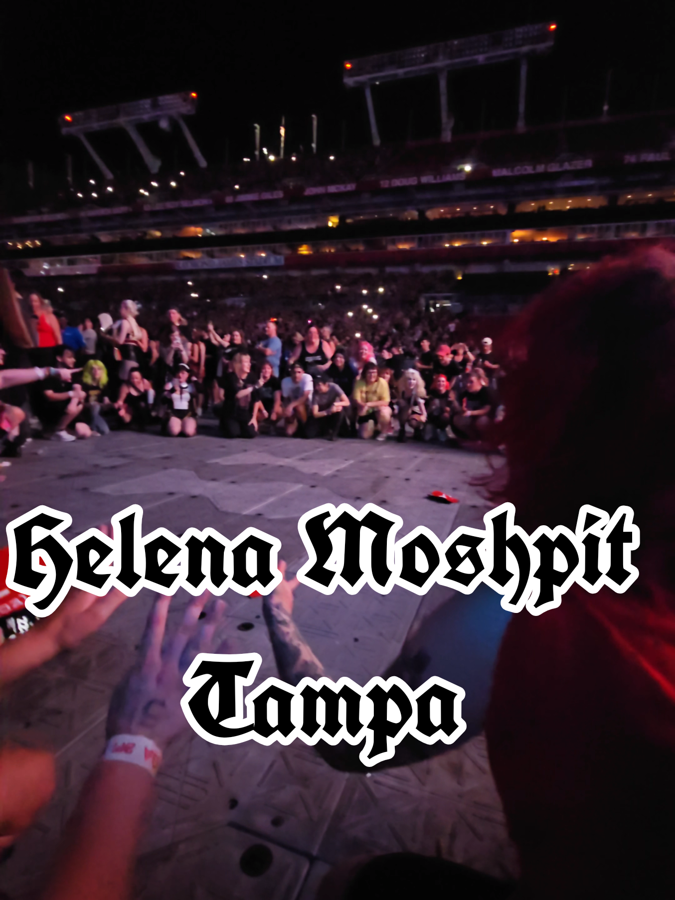 Replying to @therealmcchizu we were definitely moshing through the night. here's Helena :) And to be clear, the footage stops because the moshing caused my camera to turn off  #mcrtampa #helena #moshpit #longlivetheblackparade #mychemicalromance 