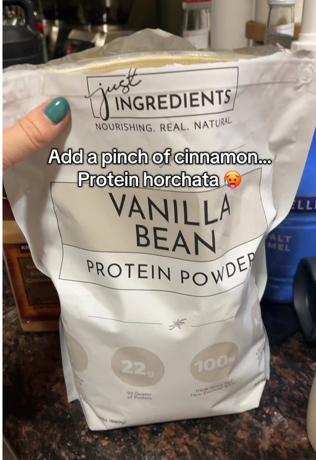 So sad I slept on the vanilla bean flavor 🥵 so good. #protein #GymTok #gym 