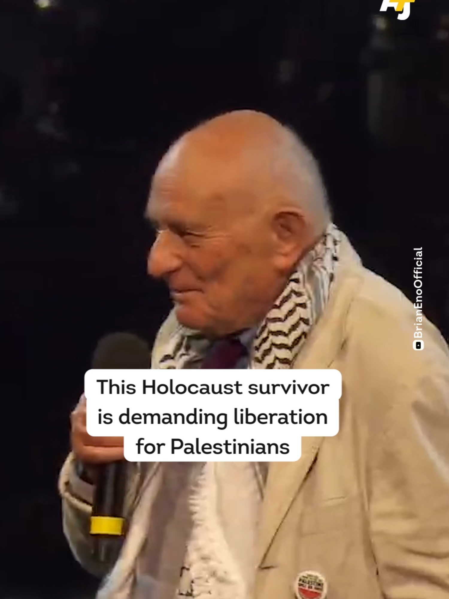 “I know what it means to be stripped of the dignity of land, of home.” Holocaust survivor Stephen Kapos demanded liberation for Palestinians at the Together For Palestine event in London. #Gaza #Holocaust #Palestine #Israel #Palestinian #TogetherForPalestine #Jewish #Solidarity