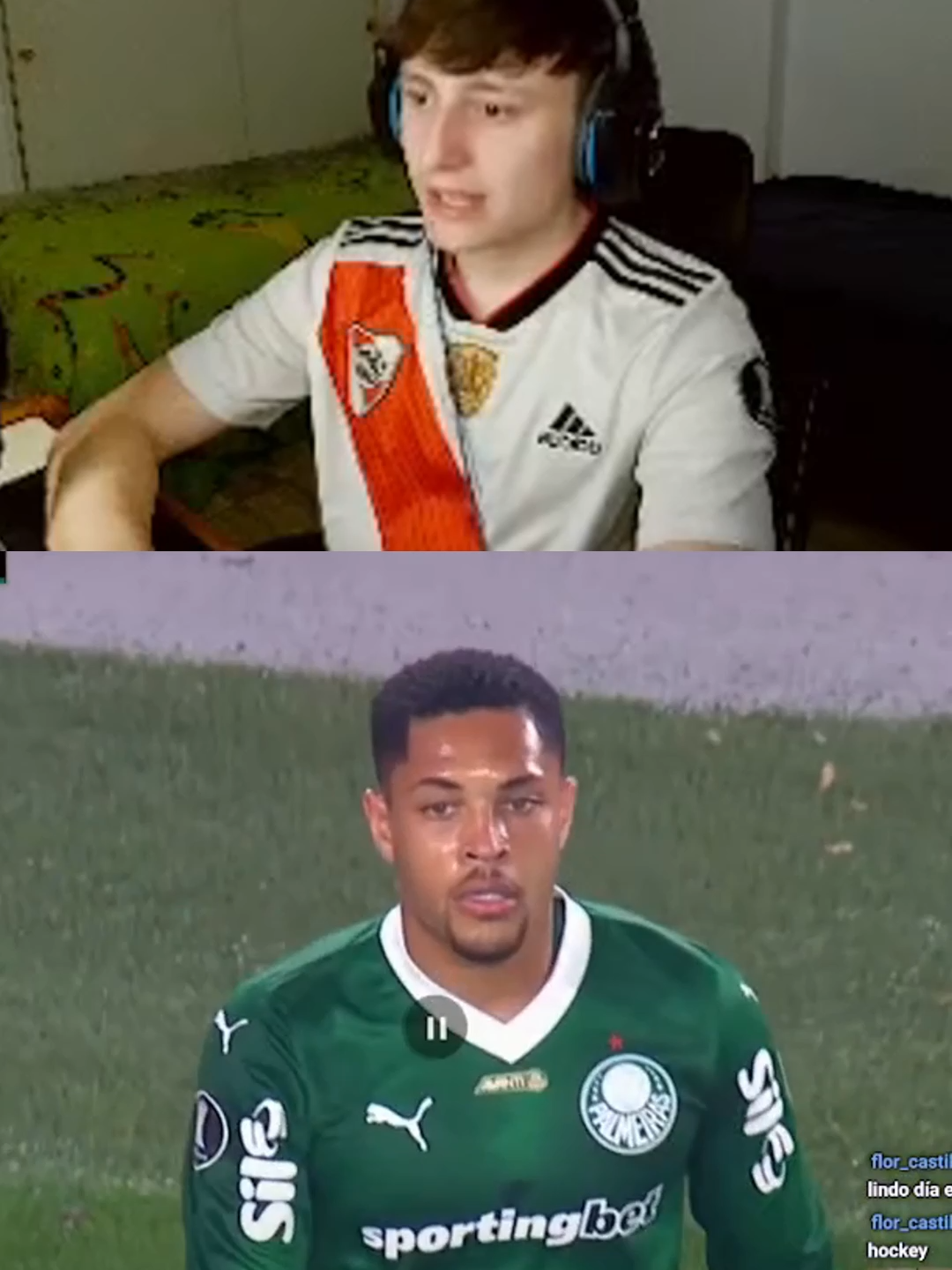 NO NOS HUMILLES VITOR ROQUE 🗣️ | #vitorroque #river #palmeiras #barcelona #futbol #argentina #fyp #kick #matini