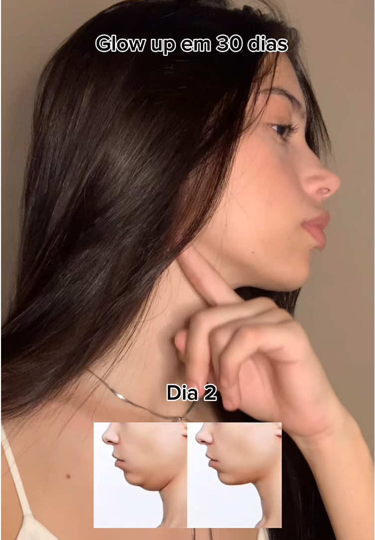 Glow up em 30 dias, dias 2: te retenção de papada  . . . . #massagemfacial #massagemmodeladora #GlowUp #korea #fyp 