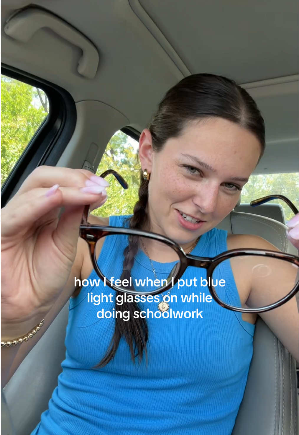 genius!! productivity hack🤓 #bluelightglasses #tiktokshop #relatable #real #fyp 