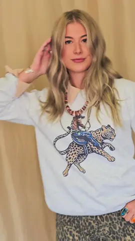 Grab this and your Hidden Cheetah Jeans! #westernfashion 