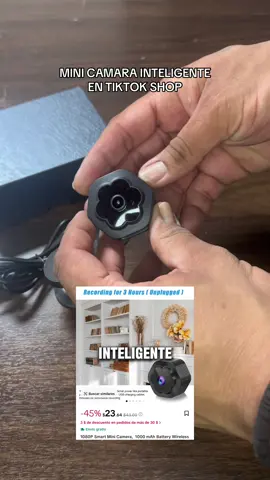 Me encanto esta minicamara🤩 #minicamara #camaradeseguridad #camarainalambrica #camaraparacasa #seguridad 