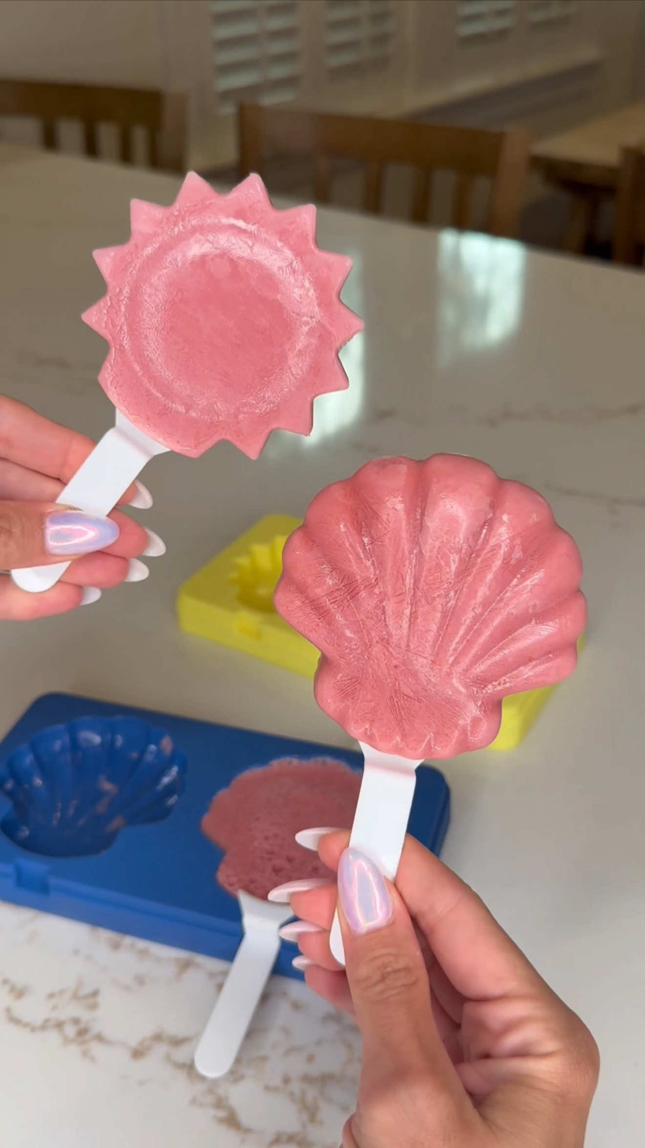 #SilkPartner These three protein packed ideas are my kids favorites and such easy ways to add more protein into their diet. I can always count on them finishing each of these. I’ll put all the details below. I love using Silk Kids Oatmilk Blend for the milk in all of the recipes because it has a creamy oat taste my kids absolutely love! PROTEIN SHAKE: Just add 2 bananas, 1 cup of Silk Kids Oatmilk Blend, 1 tbsp cocoa powder, 1 tbsp peanut butter, ½ cup of Greek yogurt and 2 cups of ice to a blender. Once blended, add to your favorite kids cup. PROTEIN POPSICLES: Add 12 ounces of plain greek yogurt, 2 cups of diced strawberries, ¼ cup honey, 2 tablespoons of lemon juice, 1 teaspoon of vanilla and 1 cup of Silk Kids Oatmilk  Blend to a blender. Once blended add that mixture into your popsicle molds. Freeze for at least four hours or overnight. If needed, run molds under warm water briefly to loosen them up. PROTEIN MAC & CHEESE: Cook & drain 8 oz package of high-protein pasta shells (or elbows). Reserve a small amount of the pasta water. In a medium saucepan, melt 2 tablespoons of butter over low-medium heat. Add in ½ cup of Silk Kids Oatmilk Blend and heat until it reaches a low simmer. Reduce heat to low. Gradually add in 2 cups of shredded cheddar cheese, stirring constantly over low heat until melted/smooth. Stir in ½ cup of plain Greek yogurt and mix until sauce is creamy. Add salt/pepper to taste. If the sauce is too thick, add in extra pasta water until it is how you want it. Add the pasta into the sauce and mix.  Enjoy!  #recipesforkids #mealideasforkids #kidsfood #SilkKids @lovemysilk 