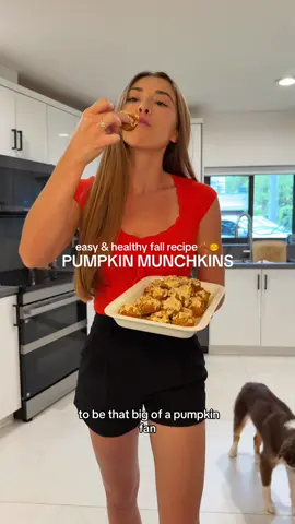 EASY & HEALTHY FALL RECIPE!!🍂Pumpkin Muffins🎃these are protein packed and such a good snack to prep for the week and grab on the go or to have as a sweet treat for dessert!  Ingredients: * 1 cup canned pumpkin * ⅔ cup honey * ¼ cup @OIKOS vanilla Greek yogurt * ¼ cup avocado oil * 1 egg * 2 tsp vanilla extract * 2 cups rolled oats * 1 tbsp cinnamon * ½ tsp baking soda * 1 tsp baking powder * ¼ tsp salt Optional frosting: 1/2 cup vanilla Greek yogurt 2 tbsp maple syrup 1 tbsp pumpkin Instructions: 1. Preheat oven to 350°F and spray a muffin tin with @Chosen Foods avocado oil 2. Blend oats to a flour texture 3.  In a large bowl, whisk the oat flor with the rest of the ingredients 4. Divide batter evenly into muffin cups  6. Bake for about 14 minutes if using mini muffins or until a toothpick comes out clean. 7. Cool for 5 minutes, then transfer to a rack For the frosting: Mix ingredients and add to a ziplock bag. Cut the corner to drizzle over the muffins 8. Serve or store in an airtight container. Enjoy and let me know if you try it!!🫶 #healthybaking #highproteinrecipes #healthydessert #fallrecipe 