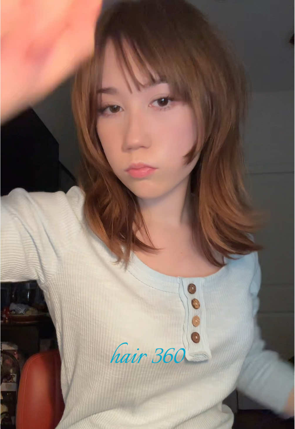 unstyled 360 for everyone who has been asking heh 🪽🪽🪽🪽 i cut my own hair, i’ve never dyed it, and idc what the back looks like