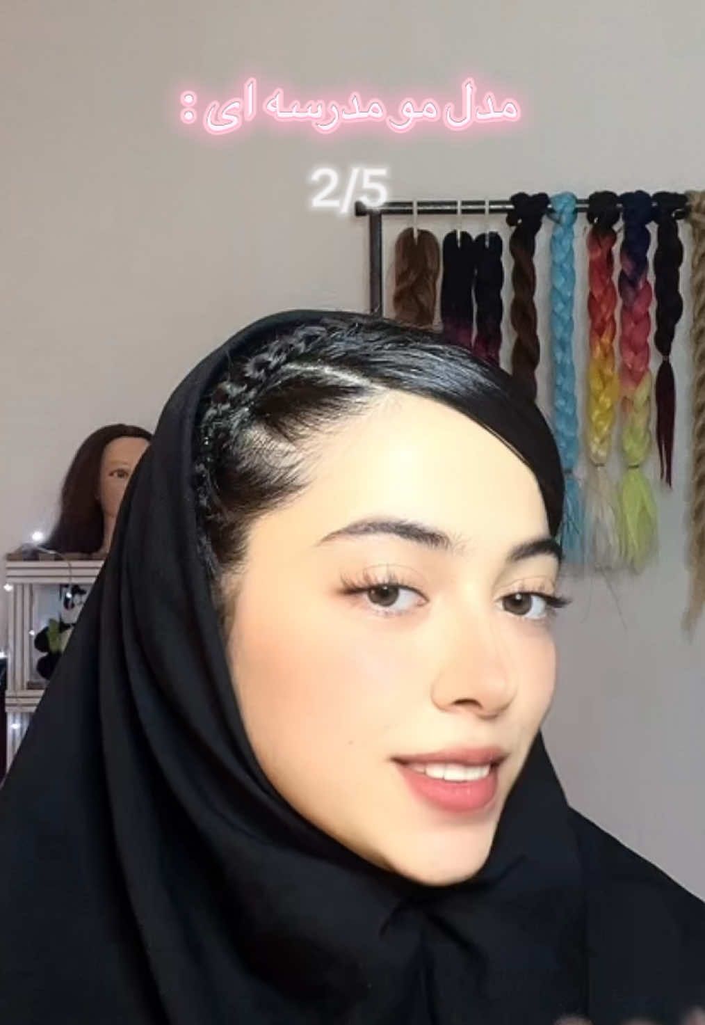 👀❤️‍🔥مدل مو ساده و اسون به درخواست شماااا  #مدل_مو #اموزش #hairstyle #hair #braids 
