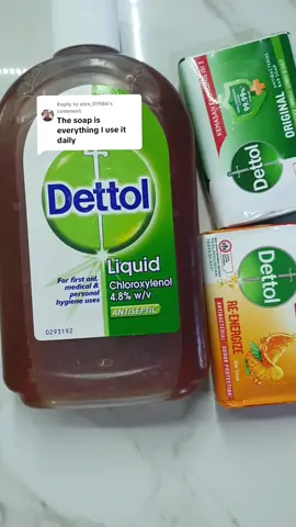Replying to @alex_01986  Using Dettol the smart way  bar soap for daily use and face, liquid for water dilution and lasting protection. It’s not either-or, it’s both!🛁🧼💧 Let your skin thank you. #DettolCombo #SkincareRoutine #HygieneTips #BarSoap #AntisepticLiquid    