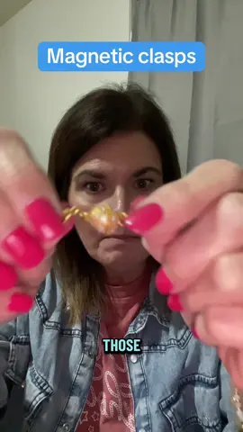 Saving my nails with these magnetic necklace clasps!! #necklaceclasp #jewelryclasp 