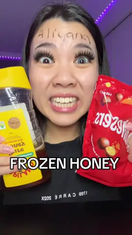 Ima get diabetes from this 😭 #fyp #frozenhoney #candy #challenge 