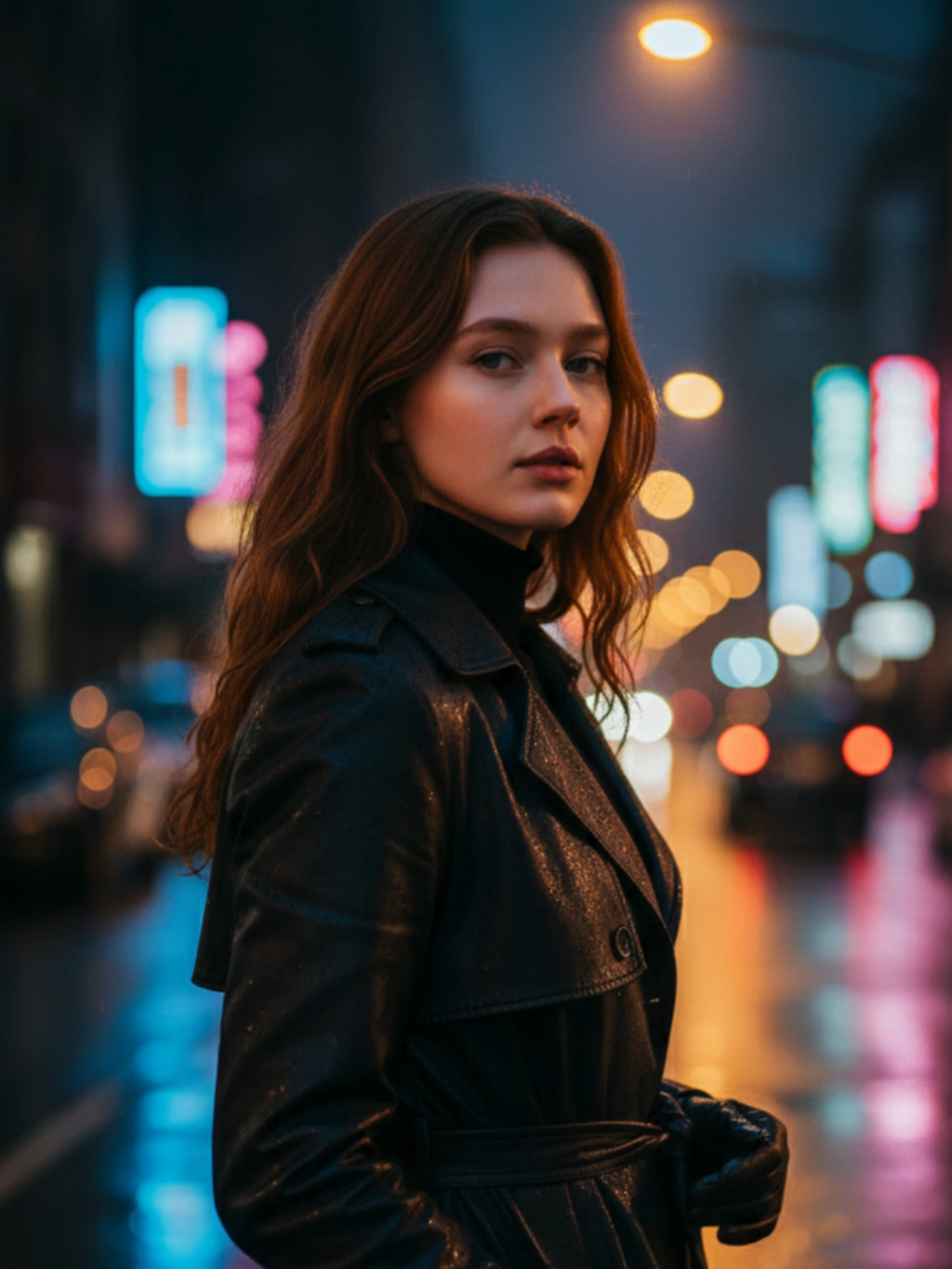 🚀 Make your photos look like MOVIE scenes with Google Gemini AI 🎬 Here’s how in 3 easy steps: 1️⃣ Open Google Gemini AI  2️⃣ Upload your photo  3️⃣ Copy + paste this ready-to-use prompt 👇 📸 Prompt (copy + paste):  A cinematic portrait of me wearing a black tailored trench coat, turtleneck, and leather gloves, standing under a glowing streetlight on a rain-soaked city street at night with neon reflections on the pavement, posing with one hand in my pocket while looking slightly over my shoulder, photographed on a 50mm lens at f/1.4 for shallow depth of field and neon bokeh, captured in 9:16 Ultra HD, moody cyber-noir style. ✅ Save this video for later  💬 Comment “DONE” if you try it  👀 Follow for more ready-to-use prompts #gemini #photo #editing #prompt #fyp