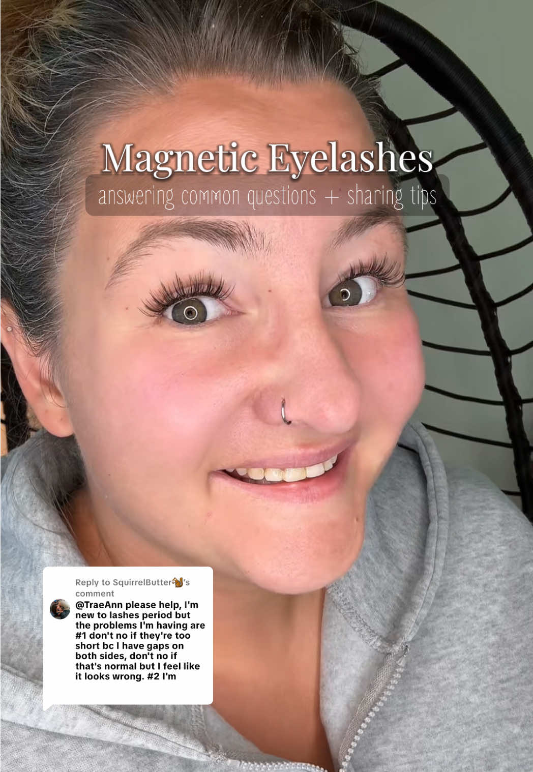 Replying to @SquirrelButter🐿️ I have all the answers and tips and tricks when it comes to these magnetic eyelashes! It's not a matter of whether or not the lashes work, it's figuring out how they work for your unique eyes! Keep asking all the questions, I will always do my best to answer them 🙂 #magneticlashes #lashestutorial #beauty #wosadomagneticeyelash #eyelashes 