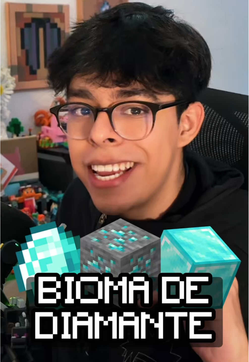LLENARÉ UN BIOMA DE DIAMANTE EN MINECRAFT SURVIVAL 😱 #Minecraft #minecraftmemes #minecrafttutorial #minecrafter #emanuelzpk 