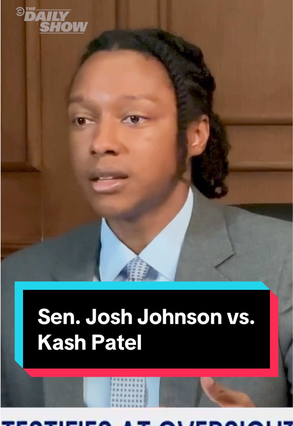 Senator @Joshjohnsoncomedy asked FBI Director Kash Patel all the right questions #DailyShow #KashPatel #FBI 