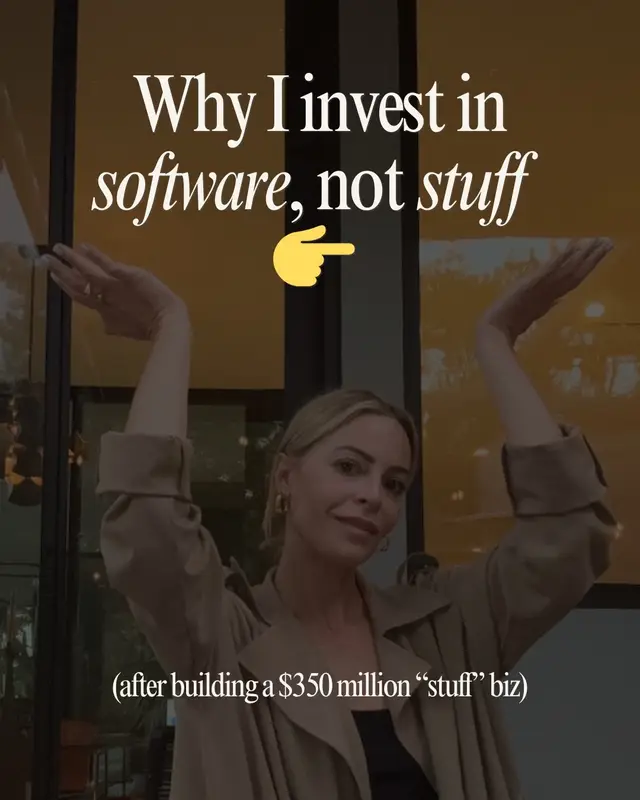 I spent a decade building ‘stuff.’ Now I invest in code. 💻✨ Stuff was heavy: inventory, supply chain, retail headaches. Software is light: scalable, global, sticky, and cost-efficient. But here’s the twist: I don’t just see ‘B2B SaaS’… I see consumer businesses. Choosing Asana vs. ClickUp isn’t just features — it’s brand, design, storytelling. That’s where my unfair advantage comes in. 👀
