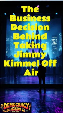 The Business Decision Behind Taking Jimmy Kimmel Off Air #JimmyKimmel #MediaBusiness #TVCensorship #BroadcastDecisions #TelevisionPolitics