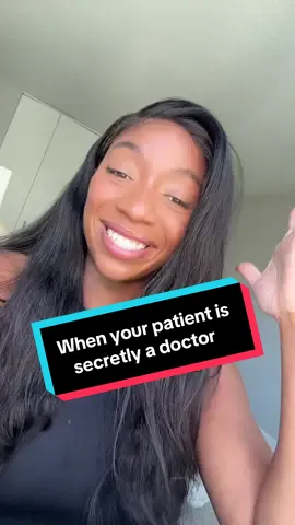 Never felt more like an intern in that moment 😂 When you go to the doctor do you say that you’re a medical professional?! She had me feeling so silly it was crazy. #doctorsoftiktok #medtok #medicalstudent #usmle #intern 