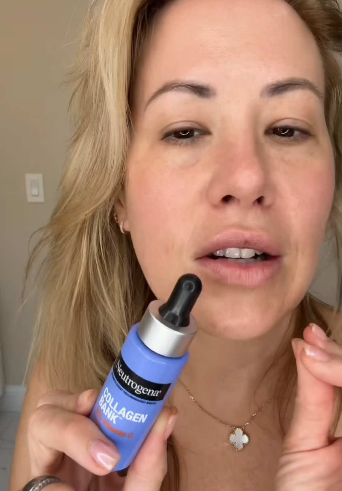 The new @Neutrogena Collagen Bank 15% Pure Vitamin C Serum just launched and I’m obsessed 🤍 It’s under $20, dermatologist-grade, and formulated with patented micro-peptides that actually penetrate deeper to help support collagen. Plus, the added PHA gently exfoliates so the vitamin C can really get to work on brightening dark spots and evening skin tone. The best part? It layers beautifully under makeup ✨#NeutrogenaPartner  #bankwithneutrogena #VitaminCSerum #GlassSkinRoutine #AntiAgingSkincare 