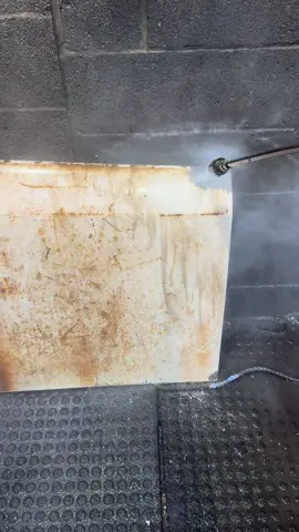 Pressure washing the paint off this Buick skylark deck lid after a chemical paint removal bath.  #buick #satisfying #classiccars #fyp #restoration 