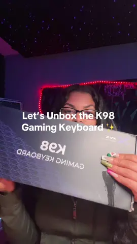 Let’s unbox the K98 Gaming Keyboard ✨😍 #keyboard #asmr #keyboardasmr #typingasmr #keyboardswitches 