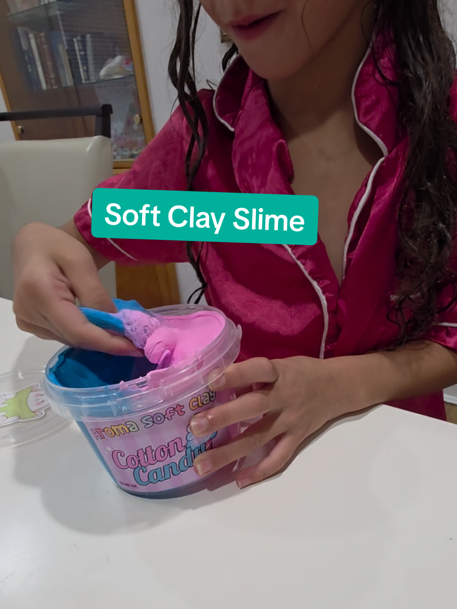 This slime feels so satisfying and relaxing to play with!! 🤗 Very low stock left - small business 🫶🏻 #slimeforkids #softclay #softclayslime #giftsforkids #tiktokshoprestock 