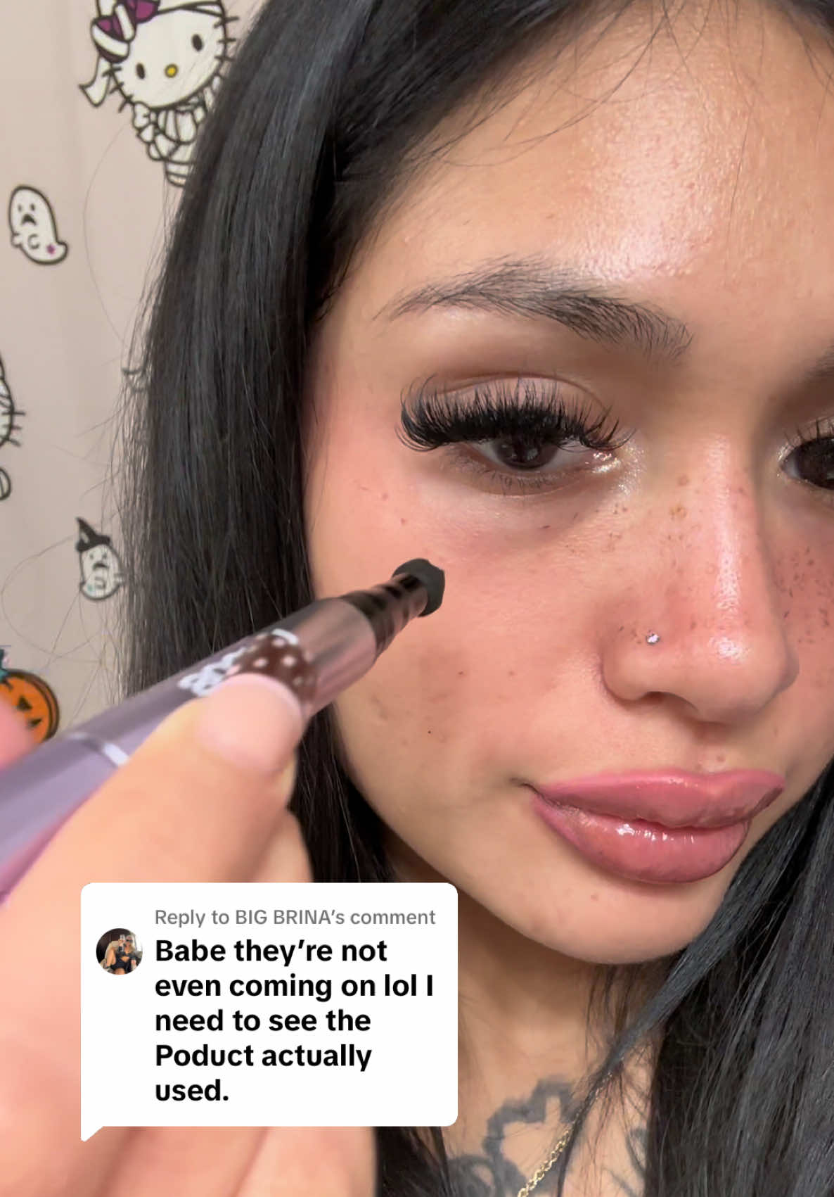 Replying to @BIG BRINA it really give you the most natural freckle look 🥰 #fyp #freckle 