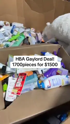 🧴✨ HBA Gaylord Deal! ✨🧴 📦 1,700 pieces of Health & Beauty products 💲 Only $1,500 for the whole Gaylord! 🔥 Perfect