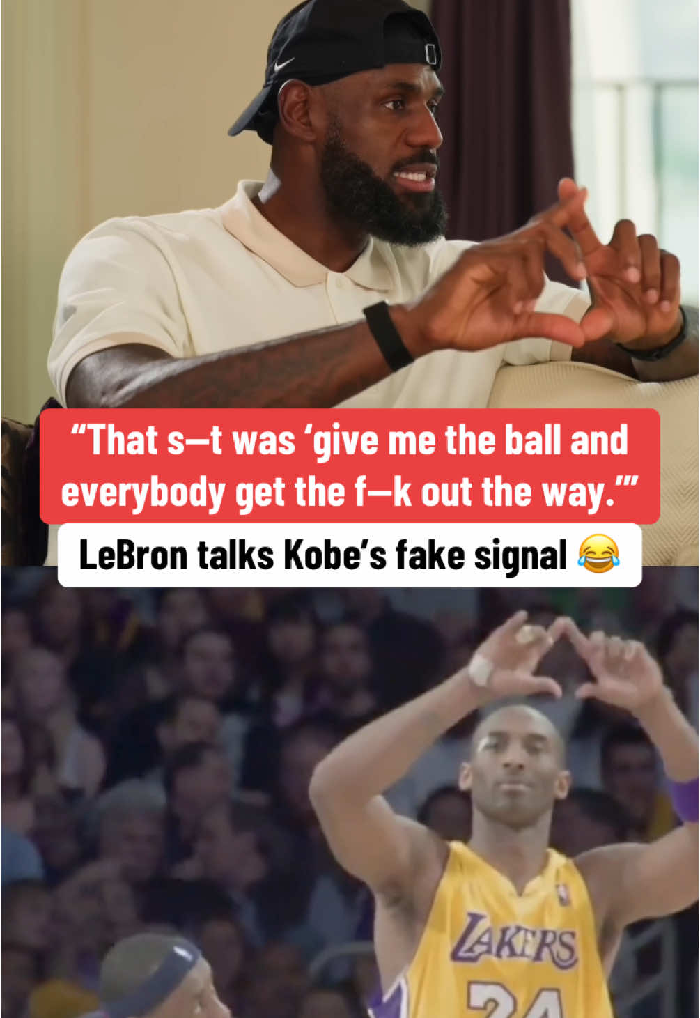 This LeBron story about Kobe is hilarious 🤣  (via @speedy, @COMPLEX, kingjames/IG)  #NBA #basketball #lebron #kobe #lakers 