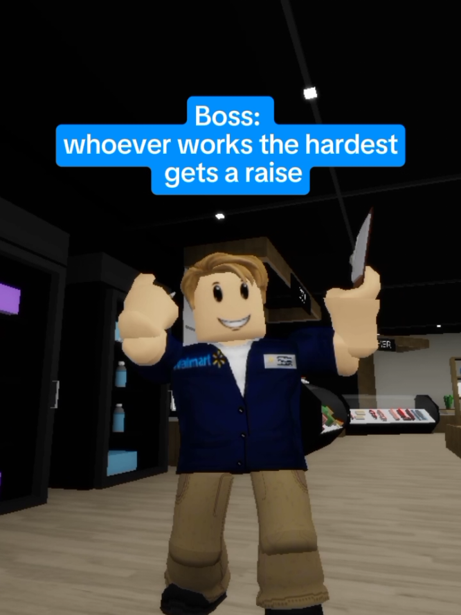 a young man and a young women must show their willingness to work hard in order to receive a raise from their boss, while the two employees work hardly, it seems as a third young man is up to something more SINISTER  #fyp #storytime #brookhaven🏠rp #prophet445 #roblox 