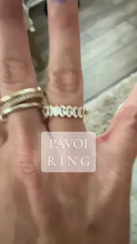 So beautiful and great ring to stack with too!  #pavoi #pavoiring #ringstack #pavoijewelry #tiktokshoprestock 
