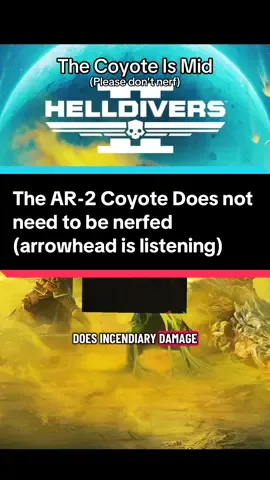 The AR-2 Coyote Does not need to be nerfed(arrowhead is listening) #helldivers #helldivers2 