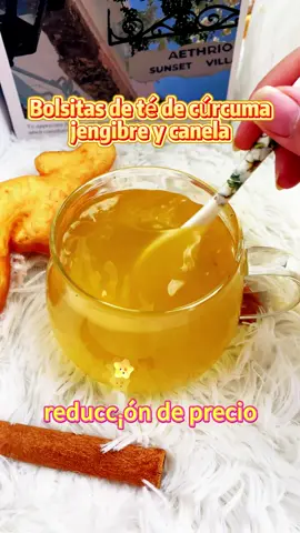 El té de cúrcuma, jengibre y canela no solo es delicioso, sino que también es mágico y tiene efectos muy notables.#fyp #tiktokshop #tiktokshoprestock 