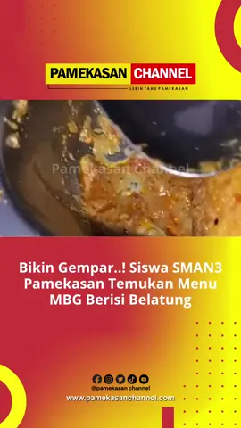 Bikin gempar, siswa SMA3 Pamekasan kaget setelah menemukan belatung dalam makanan bergizi gratis (MBG). Dalam video viral yang tersebar luas di media sosial, siswa tersebut mengadu ke presiden Prabowo Subianto. #sman3pamekasan #pamekasan #pamekasanmadura #fyp 