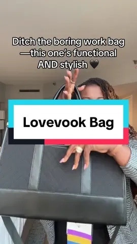 The perfect blend of chic + functional 👩🏽‍💻 This LOVEVOOK laptop tote is giving boss energy AND fits a 17.3” laptop! On sale now ✨👜 #Lovevook #TikTokMadeMeBuyIt #LaptopBag #WorkBag
