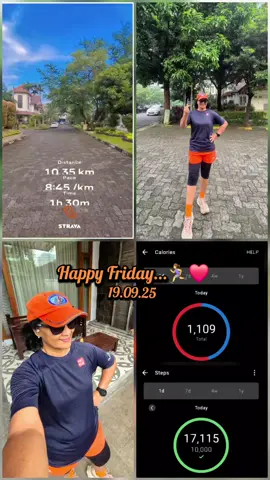 easy run, salam sehat bugar & semangat...🏃‍♀️😍 #easyrun #happyrun #enjoyrunning #sehatbugar #ojomager 